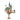Wooden 3D Fantasy Sky Castle Puzzle Model With Teal Roofs And Airship Details
